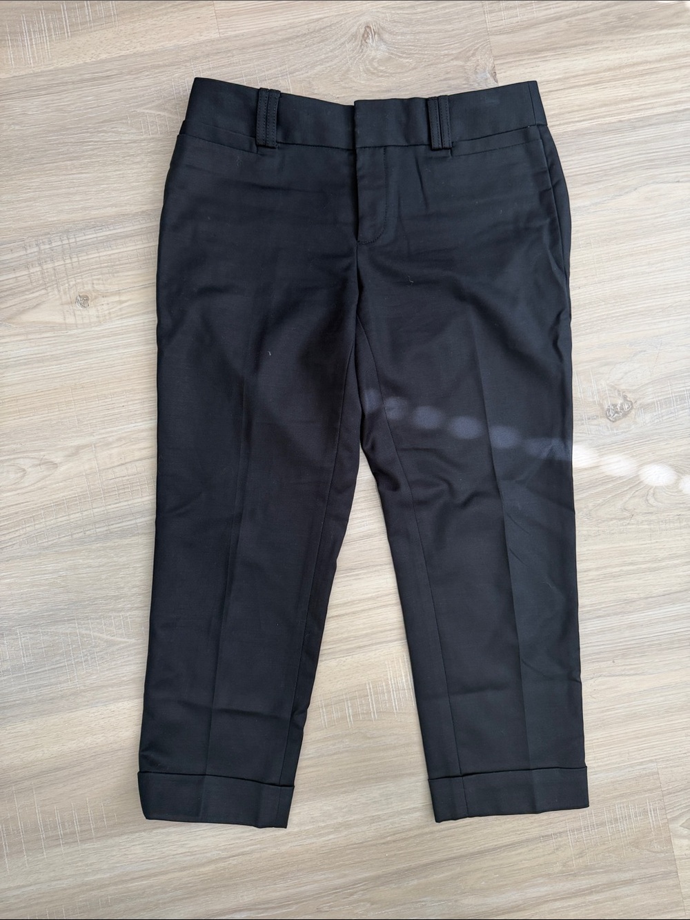 Banana Republic Black Stretch Martin Fit Cropped Pants.  Sz 4P